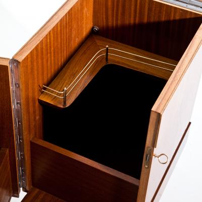 Italian Modernist Folding Bar Cabinet