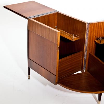 Italian Modernist Folding Bar Cabinet