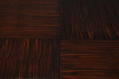 Italian Modernist Macassar Ebony Square Dining Table Italy circa 1960