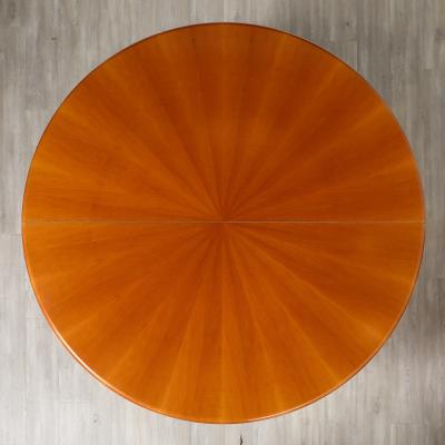 Italian Modernist Maple Wood Center Dining Table circa 1970