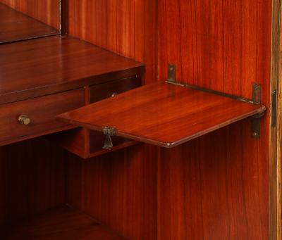 Italian Modernist Sculptural Cerused Oak Dry Bar Cabinet circa 1940