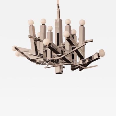 Italian Modernist Sixteen Light Chandelier