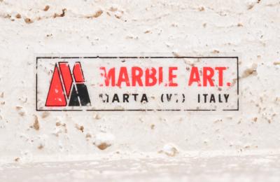 Italian Modernist Travertine Bookends by Fratelli Mannelli for Marble Art