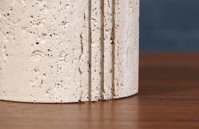 Italian Modernist Travertine Bookends by Fratelli Mannelli for Marble Art