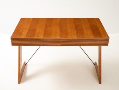 Italian Modernist Vanity or Desk with Mirror Interior circa 1950