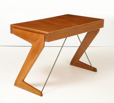 Italian Modernist Vanity or Desk with Mirror Interior circa 1950