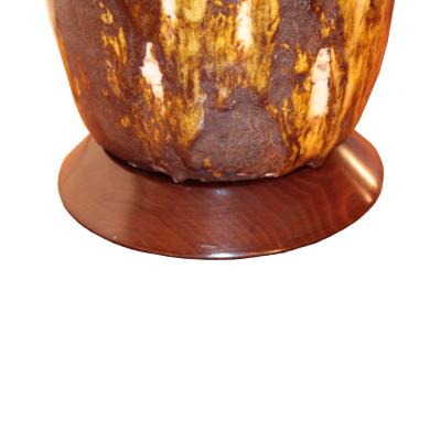 Italian Modernist pair of ceramic lamps