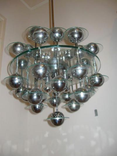 Italian Modular Satellite Chandelier 70s