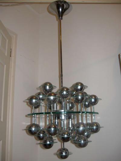 Italian Modular Satellite Chandelier 70s