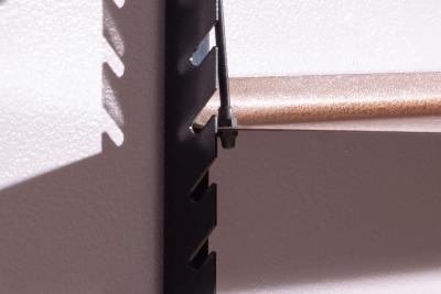 Italian Modular Wall Shelving System in Black Steel and Bronze 1970s
