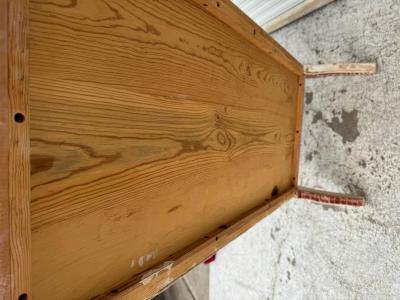 Italian Mosaic Wooden Bench with Seat Storage