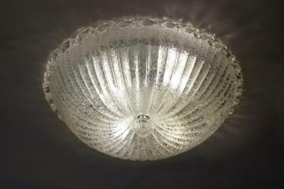 Italian Murano Glass Ceiling Light or Flush Mount