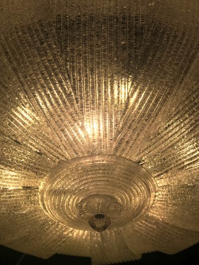 Italian Murano Glass Leaves Modern Flush Mount or Ceiling Light