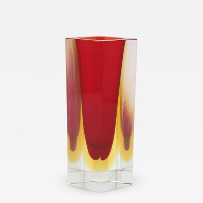 Italian Murano Glass Vase by Flavio Poli 1970s