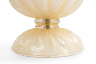 Italian Murano Gold Dusted Glass Table Lamp