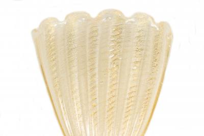 Italian Murano Gold Dusted Glass Wall Sconces