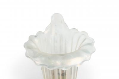 Italian Murano Iridescent Glass Cornucopia Wall Sconces