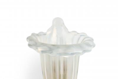 Italian Murano Iridescent Glass Cornucopia Wall Sconces