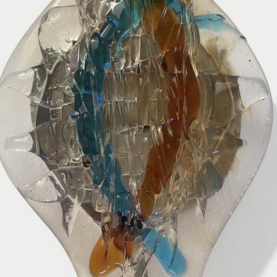 Italian Murano Mazzega Wall Sconces circa 1970