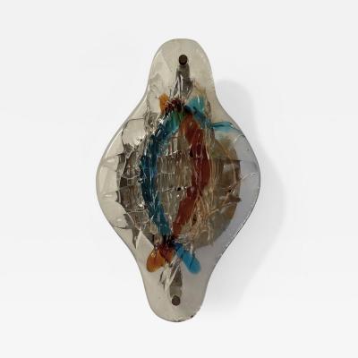Italian Murano Mazzega Wall Sconces circa 1970