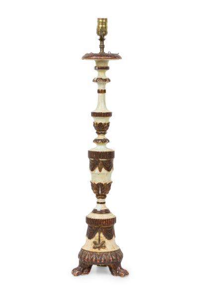 Italian Neo Classic Candlestick Lamp