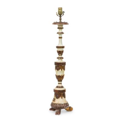 Italian Neo Classic Candlestick Lamp