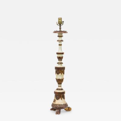Italian Neo Classic Candlestick Lamp