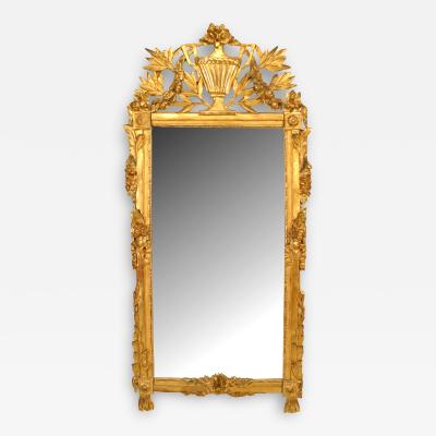 Italian Neo Classic Gilt Carved Wall Mirror