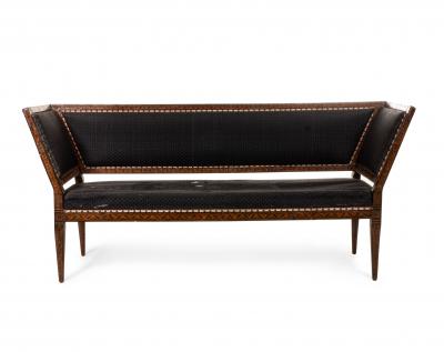 Italian Neo Classic Horse Hair Settee