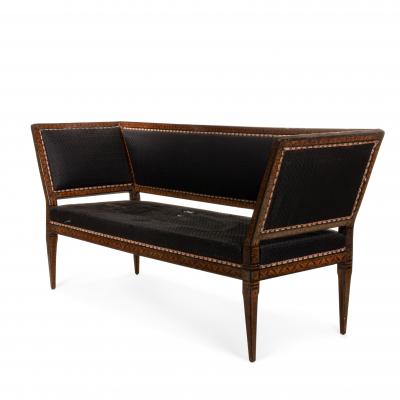 Italian Neo Classic Horse Hair Settee