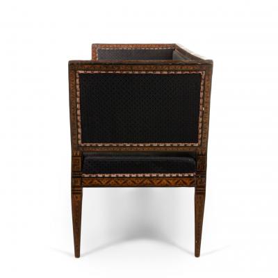 Italian Neo Classic Horse Hair Settee