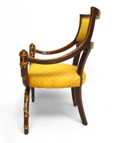 Italian Neo Classic Lacquered Arm Chair