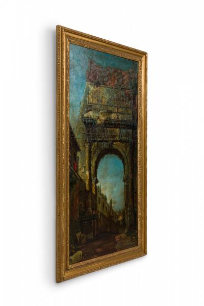 Italian Neo Classic Landscape of Roman Arch