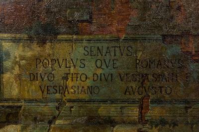 Italian Neo Classic Landscape of Roman Arch