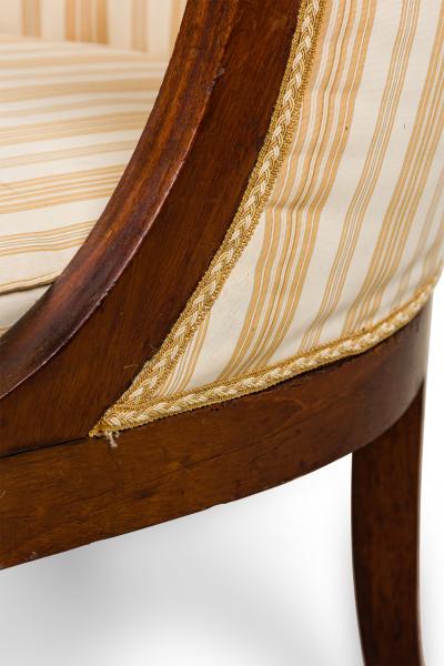 Italian Neo Classic Lion Head Walnut Chair
