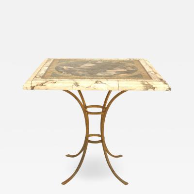 Italian Neo Classic Marble End Table