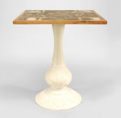 Italian Neo Classic Marble End Table