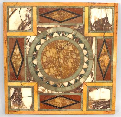 Italian Neo Classic Marble End Table