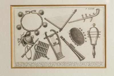 Italian Neo Classic Military Objects Print