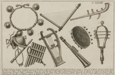 Italian Neo Classic Military Objects Print