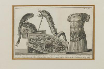 Italian Neo Classic Military Objects Print