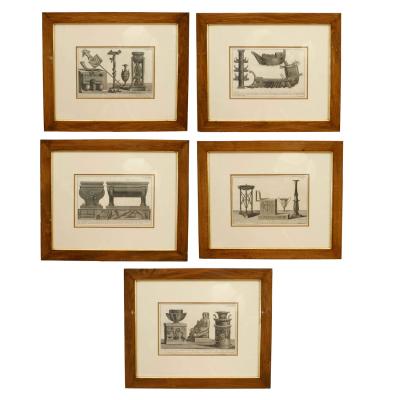 Italian Neo Classic Military Objects Print