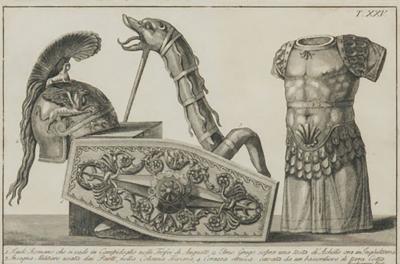 Italian Neo Classic Military Objects Print