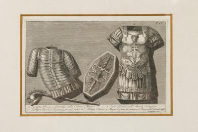 Italian Neo Classic Military Objects Print