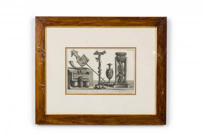 Italian Neo Classic Military Objects Print