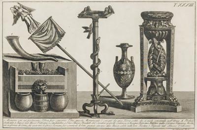 Italian Neo Classic Military Objects Print