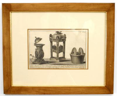 Italian Neo Classic Military Objects Print