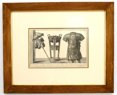 Italian Neo Classic Military Objects Print