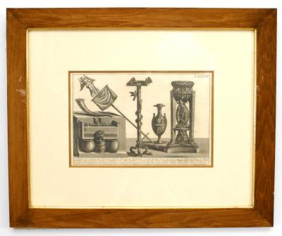 Italian Neo Classic Military Objects Print
