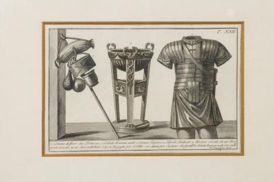 Italian Neo Classic Military Objects Print